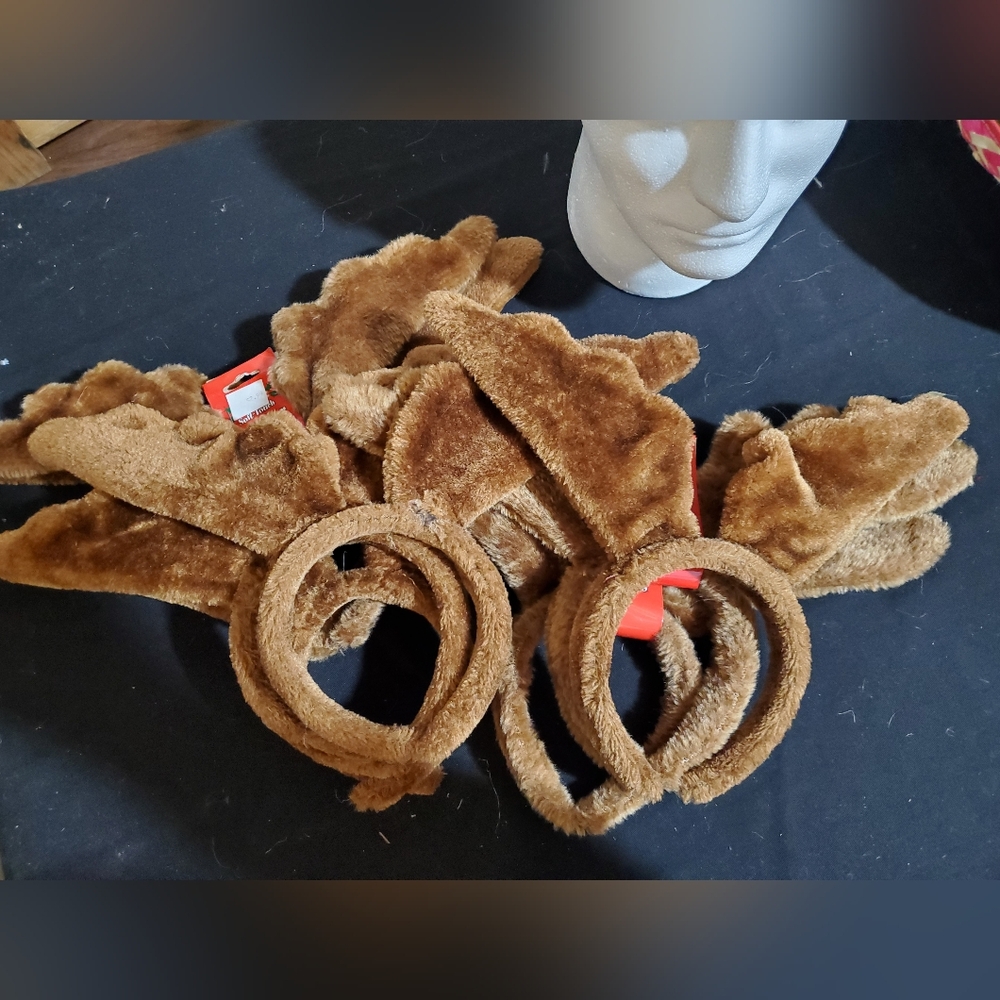 Brown Reindeer Antler Headbands